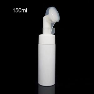 Facial Cleanser Foam Bottle With Brush Press-Type Mousse Foaming Device For Hand Skin Care Cleaning Brush Included Bottle Foaming Device