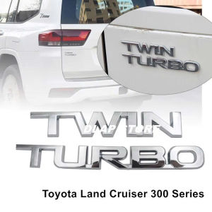 Chữ Nổi TWIN TURBO Dán Sau Xe Land Cruiser LC300 2023 2024 2025 2026 2027 - Chữ TWIN TURBO Sau Cốp LC300
