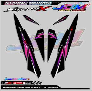 STRIPING VARIASI HONDA SUPRA X 125 / STICKER LIST MOTOR HONDA SUPRA X 125