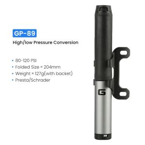 Giyo porteble Bơm Xe Đạp 120psi Schrader van Presta MTB xe đạp đường trường máy bơm khí cho lốp đi xe đạp ngoài trời Bơm tay bơm xe đạp