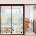 (45cm*200cm) GS Window Privacy Film – Decorative Frosted Glass Sticker, Removable & Non-Adhesive for Home & Office. 
