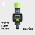 RainPoint Hose-end Water Flow Meter [ Real-Time Monitoring, Gallon / Litre, 0.5-8bar Water Pressure, 1-40L/min Flow Rate, 4 Modes, LCD Display, Single Button Operate, Battery Operated, IPX6 Waterproof, Hose, Garden, Lawn, Accessory, Tool, Home Living ]. 