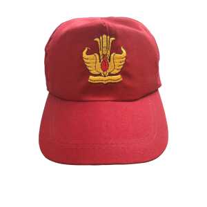 Topi Sd Bordir Merah Full Kepala Besar Masuk