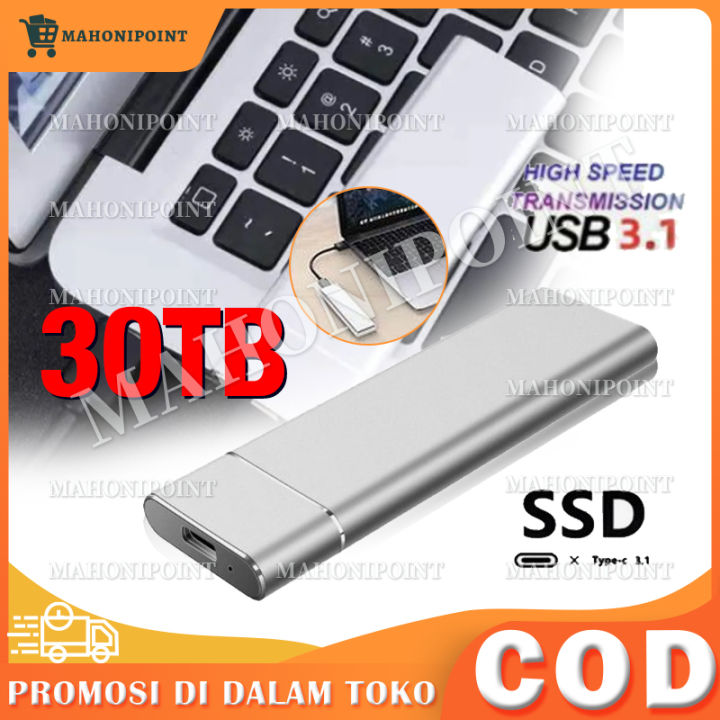 Portable Hardisk Eksternal SSD 30TB Solid-state Drive External