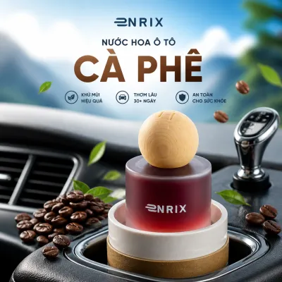 Nước Hoa Ô Tô Hương Cà Phê Enrix 50ML cao cấp - Tinh Dầu Ô Tô Khử Mùi Xe Giảm Mùi Hôi Hương Dịu Nhẹ