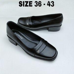 Sepatu Pantofel Wanita Hak 3 cm Kulit size 36 sampai 43