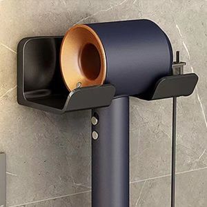 🇸🇬【SG stock】Hair dryer hanger hair dryer holder Hair dryer bracket  hole-free hair dryer hanger bathroom toilet multifunctional shelf hair dryer holder Hair dryer bracket  hole-free bathroom hair dryer hanger