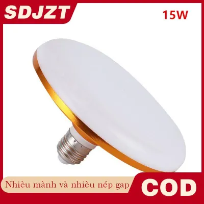 SDJZT 220V LED bóng đèn E27 LED Đèn siêu sáng 15W UFO LED đèn trong nhà lạnh trắng chiếu sáng bảng đèn nhà để xe ánh sáng