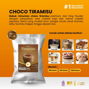 Bubuk Minuman Regular Rasa Choco Tiramisu Powder Drink Reguler Coklat Tiramisu