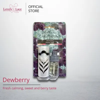 Lovely Lace Classic Car Perfume (8ml) With Clip. Starter Pack Holder and Refill.