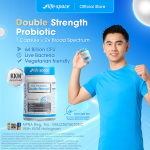 Life Space B.S. Double Strength Probiotic 30 Capsules LifeSpace Probiotics (EXP:06/2027)