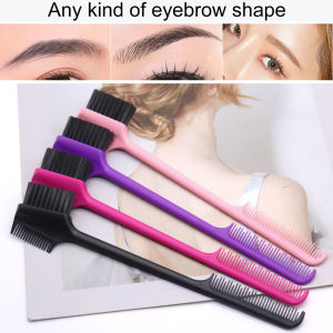 Double-Headed Eyebrow Brush Three-Dimensional Eyebrow Trimming Brush Makeup Tool Brush Styling Comb Grooming Broken Hair Comb Hair Salon