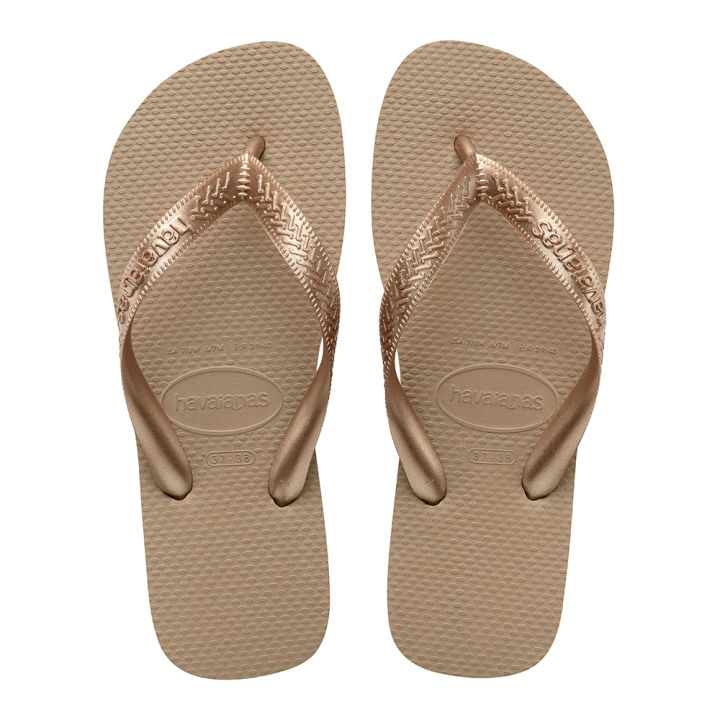 Rose gold 2025 flip flops