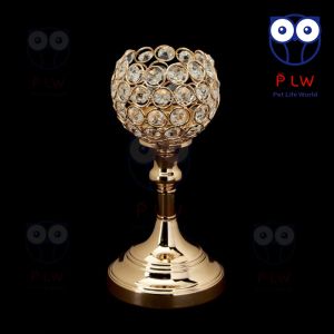 【COD】New Arrival 3 Height Golden Crystal Tea Light Candle Holder Set Romantic Dinner Table Sparklers Wedding Decor Candelabra Tealight Candlestick