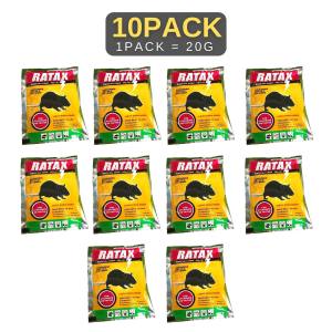 Buy 1 pack and get 10 packs 10PACK Rat Repellent Bait Pest Control Exterminate Rats And Mice Racun Tikus 200x stronger than a cat rat poison killer Rats die outdoors and dont need to be cleaned up rat poison killer 老鼠药