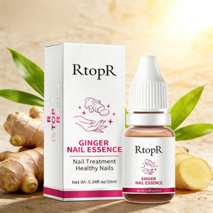 RtopR Ginger Nail Essence Serum 10ml – Antibacterial Anti-Fungal Strengthen Weak Nails & Nourish Cuticles