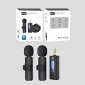 Dual Wireless Lavalier Microphone System with Receiver Plug & Play, Noise Reduction, for Smartphones, Vlogging, Interviews & Content Creation. 