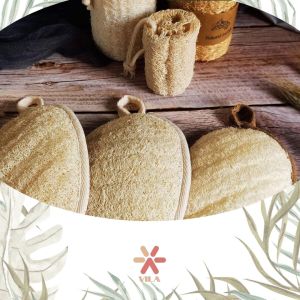 [Hàng đẹp] Combo 2 Bông tắm xơ mướp loại lớn có quai cầm giúp massage da và loại bỏ tế bào chết nhẹ nhàng- Xơ thượng hạng xuất Mỹ