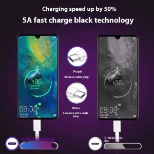 กุหลาบพักผ่อน5A ชาร์จเร็วมากสายเคเบิลสำหรับ Android USB-C และ IP