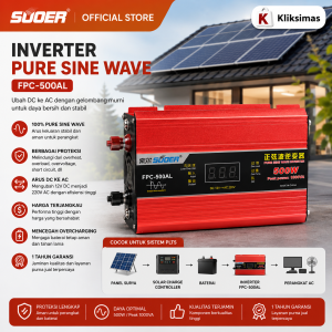 SUOER INVERTER FPC 500 WATT PURE SINE WAVE