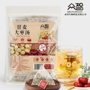 甘麦大枣汤Barley Jujube Soup养心安神滋补脾胃Nourishing Mind Soothing Nourishing Spleen Herbal Tea养生茶包Tea Bag
