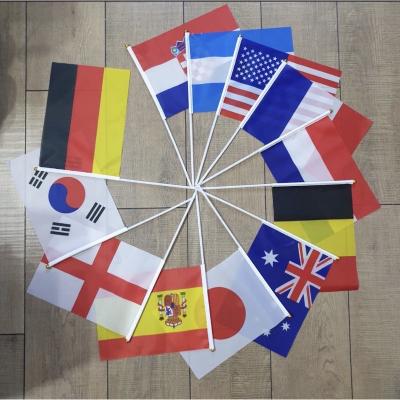 Bendera Tangan Negara National Flag 14x21cm dan 20x28cm Bendera Piala Dunia U17 World Cup - Hand Fla