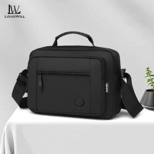 LouisWill Fashion Men’s Shoulder Bag Handbag Cross Body Bag Waterproof Film Bag Casual Messenger Bag Large Capacity Leisure Sport Street Bag Travel Bag Outdoor Riding Bag For Men