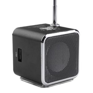Portable Mini Radio FM Speaker Digital Display Volume Control with Bluetooth USB Music MP3 TF Card Rechargeable