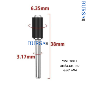 AMPLAS SHAFT DRUM CINCIN SANDING BULAT 6.35 MM SET 6 PC GRIT 80 - 400#