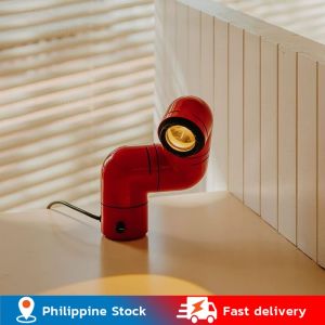 💥Dream Best🔥 Nordic Designer Water Pipe Design Spotlights Warm Bedroom Desk Lamp Living Room Home Decoration Lighting Fixtures Reading Light