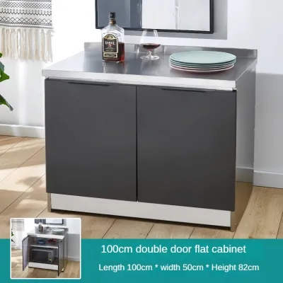 Kitchen Cabinet Stainless Steel Storage Cabinet Steel Sink Cabinet tableware Organizer Gas Stove Cab