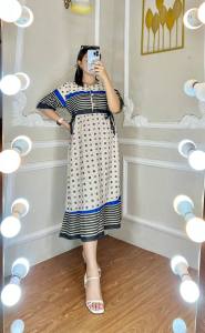 Midi Dress Rayon Arken Premium Kekinian/ Dres Midi Viral Terbaru