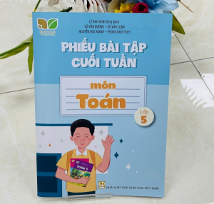Sách - Phiếu bài tập cuối tuần môn Toán lớp 5 - NXB Giáo dục