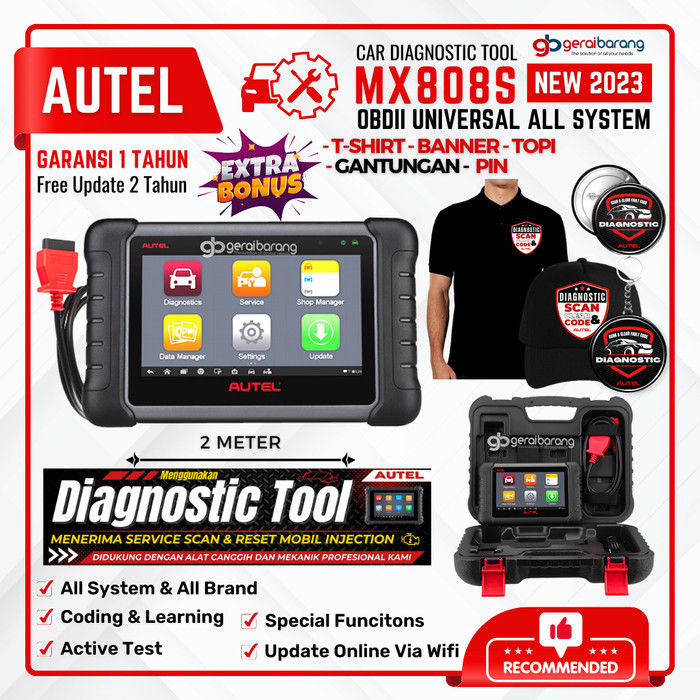 AUTEL MAXICHECK MX808S NEW 2023 SCANNER MOBIL UNIVERSAL OBD2 | Lazada ...