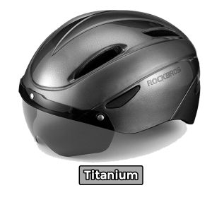 ROCKBROS WT-018S Helm Sepeda Gowes Ultralight Bicycle Helmet With Magnetic Glasses Helm MTB Roadbike Seli