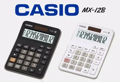 Kalkulator CASIO MX 12B Original - Kalkulator 12 Digit - Large Display - Mark Up - Dual Power