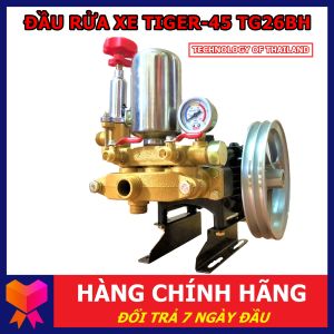 Máy phun xịt rửa xe cao áp TIGER 45 TG26BH Thái Lan - Chuyên dụng cho cửa hành rửa xe máy - Bảo hành 6 tháng