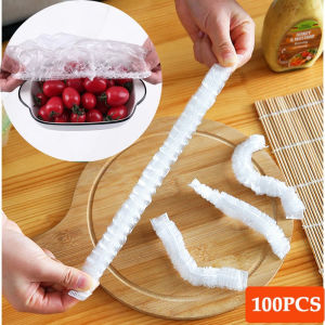 【Woody】100pcs/set Food Grade Fresh Keeping Food Plastic Wrap Cover Disposable Fresh Bag Bahan Makanan