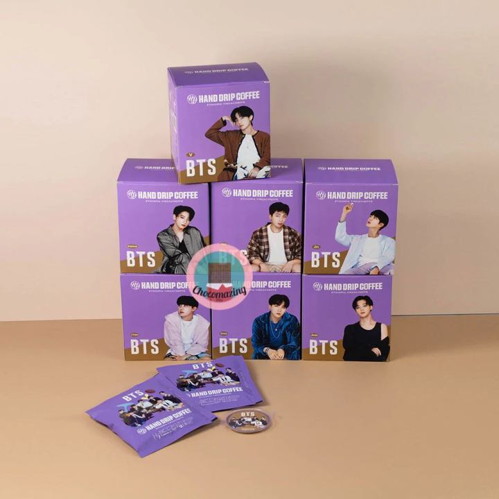 BTS HAND DRIP COFFEE ボックスセット BTS Limited Edition Korea Yakult Hy Hand Drip Coffee BOX 10g 7PCS