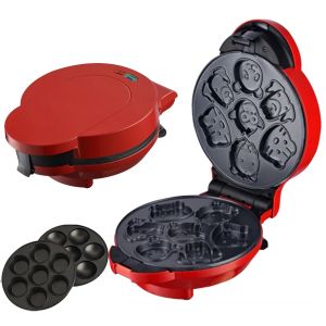 4 In 1Waffle Cake Machine Egg Roll Machine Donut Changeable Non-Stick Plates Waffle Pops