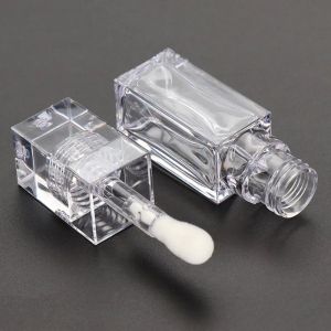 10/30/50pcs 7ml Empty Clear Lip Gloss Tube Liquid Lipstick Tube DIY Square Lip Glaze Tube Lip Oil Sample Cosmetic Container