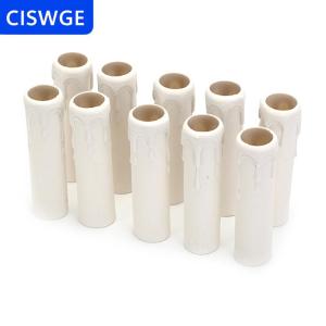 [COD] CISWGE HUALI02 10 Ống Nến Nhỏ Giọt Bằng Nhựa Ống Bọc Bóng Đèn Chùm