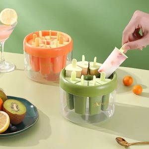 Ice Cream Mold Homemade Popsicle Mold Diy Ice Jelly Mold Frozen Ice Cream Molds 8 Grid Popsicle Molder