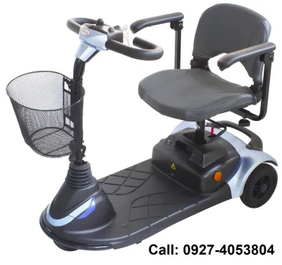 Taiwan CTM Advance Mini Mobility Scooter Electric with basket 2023 Model (Ice Blue)