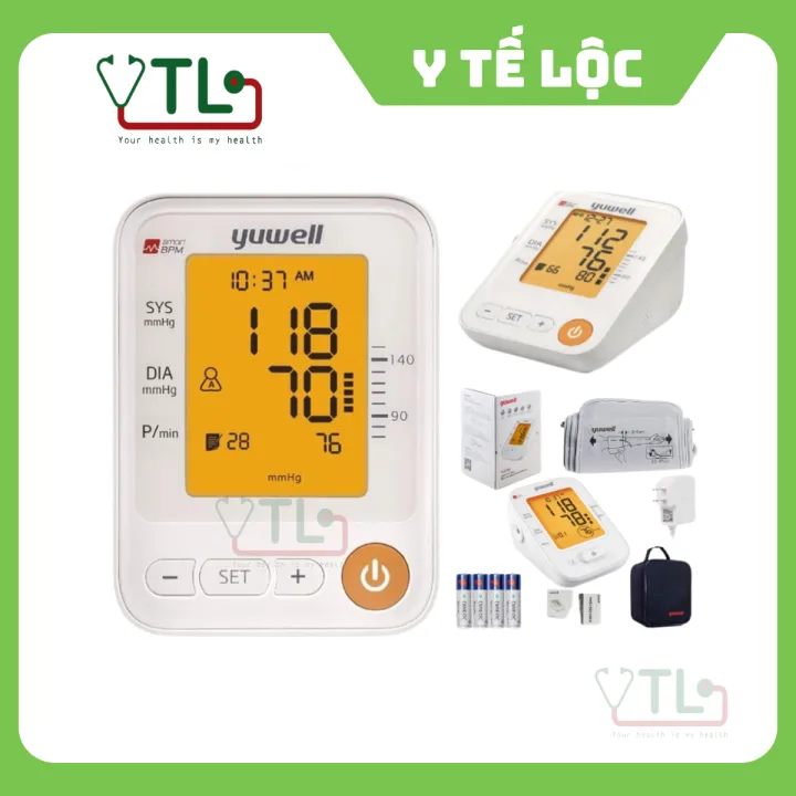 Máy Đo Huyết Áp Bắp Tay Yuwell YE650D BH 5 năm. Giọng nói tiếng Việt