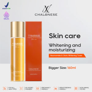 NEW!!WHITENING AND MOISTURIZING NIACINAMIDE & GLUTA WHITENING TONER 160ML Hydrating  Mencerahkan Wajah