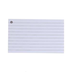 Flash Cards Lined Index Cards Study Cards with Binding Rings Revisions Cards Blank Note Cards for Vocabulary Learning