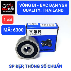 Vòng bi Bạc đạn 6300 YGR Loại có hai nắp chụp bằng nhựa tổng hợp Hàng chất lượng cao Thailand.