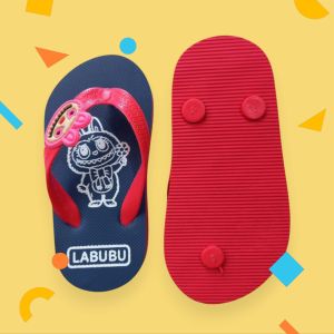 Sandal Jepit Anak Cewek Karet Hello Kitty Empuk Kuromi Tebal Labubu Ringan 1-7 Tahun Perempuan