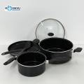 Bộ Nồi Chảo Quánh Nhôm Cao Cấp 6in1 Tefal Start Easy Set 6 - Châu Âu (Set). 